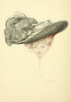 Happy Days 1917 Lady with Large Feather Hat Poster Print by John Cecil Clay