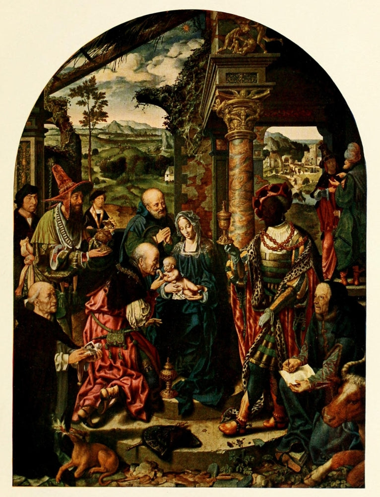 Handbuch der Kunstgeschichte 1912 Nativity Poster Print by Jan Joest