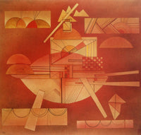 In the Heavy Red Fine Art Print by Wassily Kandinsky