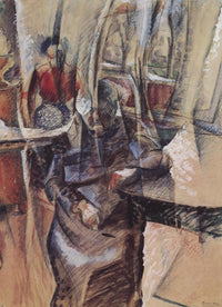 Interior with 2 Female Figures 1915 Poster Print by Umberto Boccioni