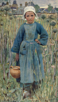 A Breton Peasant Girl 1882 Fine Art Print by George Clausen