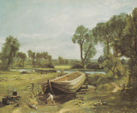 Boat-building near Flatford Mill 1815 Poster Print by John Constable