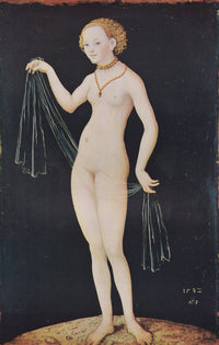 Venus 1532 Poster Print by Lucas Cranach depicting the goddess of love