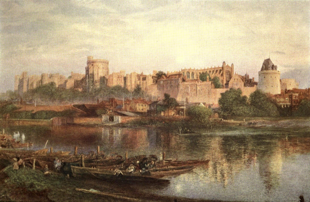 Windsor Castle Poster Print by Alfred W. Hunt showcasing historical architecture.