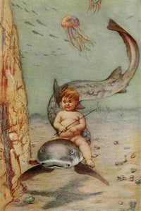 The Great Sea Horse Astride the Dog-Fish Poster Print by John Elliott