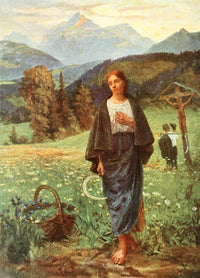 St. Notburga Poster Print by R. Frische, 1911 artwork