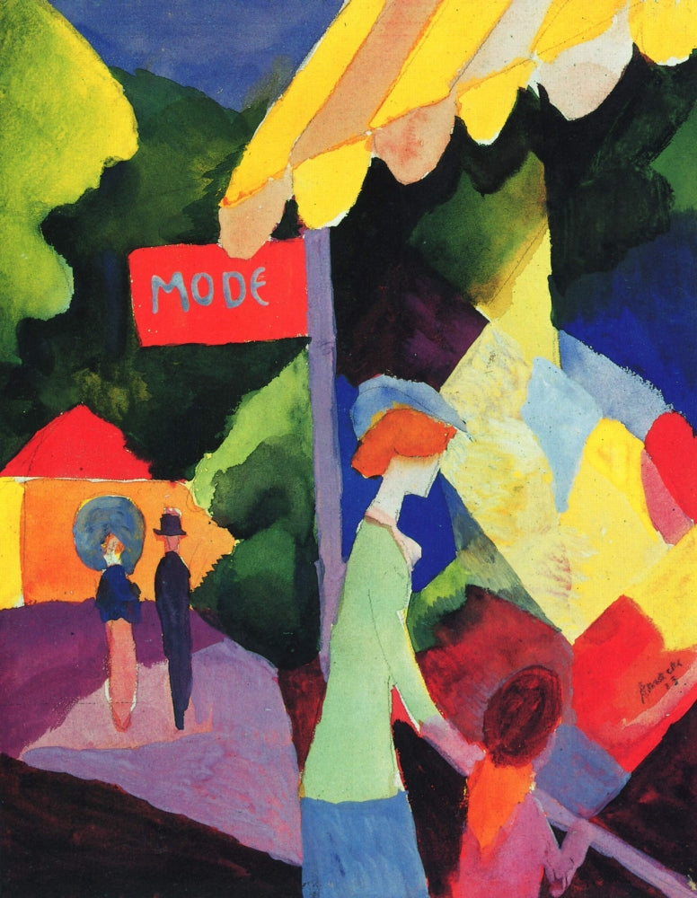 Fashion Window Poster Print by August Macke on premium paper.