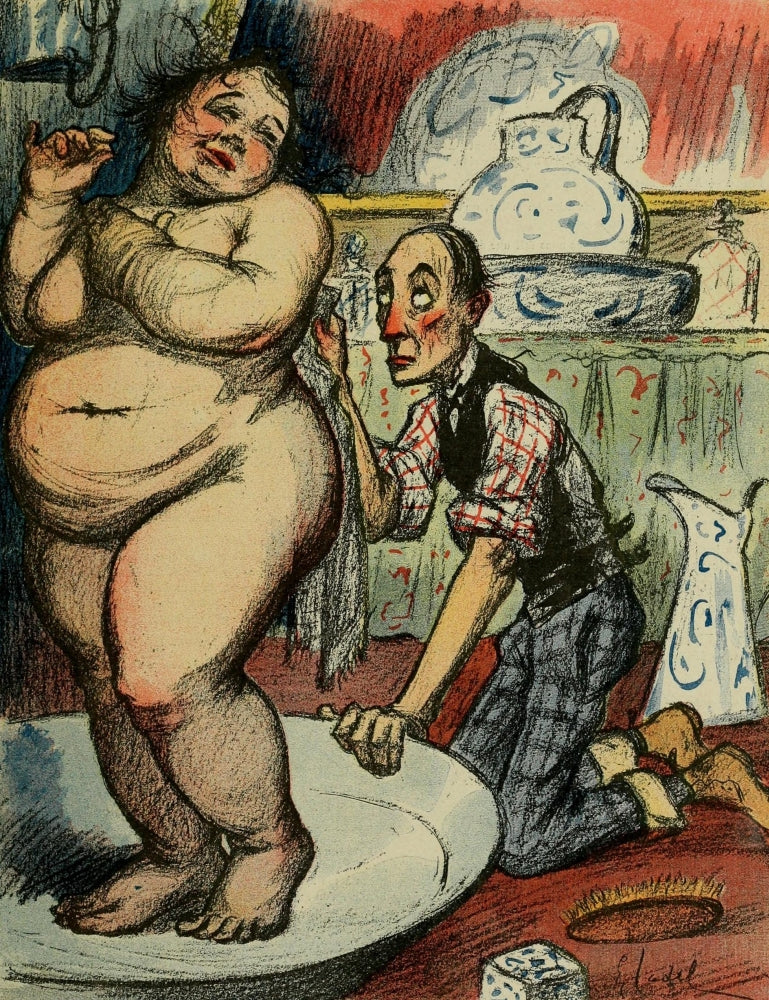 La Vie en Rose 1903 poster print by Eugène Cadel, vibrant art piece.