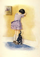 The Prize for Girls and Boys 1920s Friend in the Corner Poster Print by B. Butler