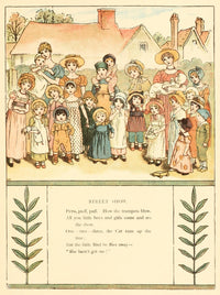Marigold Garden 1900 Street Show Poster Print by Kate Greenaway.