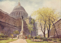 St. Paul's Cathedral London 1910 Poster Print by Lawrence Deller