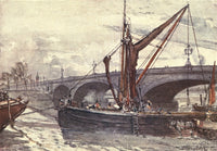 Middlesex 1907 Kew Bridge from Brentford Poster Print by John Fulleylove