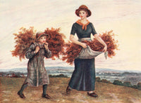 The Bracken Gatherers Art Print by Kate Greenaway
