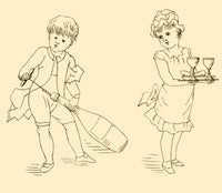 Briggs & Co. Transferring Papers 1880 Poster Print by Kate Greenaway