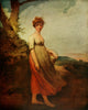 A Country Girl Poster Print by John Hoppner, showcasing pastoral beauty.