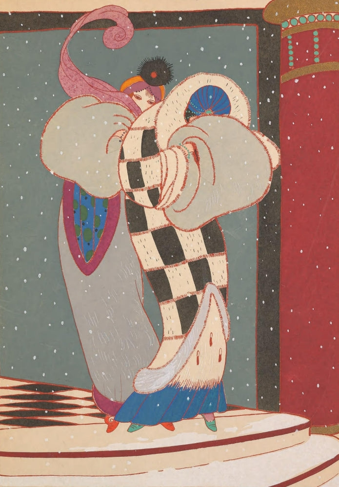 Modes et Manieres d'Aujourd'hui 1913 La Neige Poster Print by Charles Martin