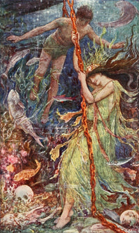 The Sea-Maiden Poster Print by Henry J. Ford - 1907 Artwork