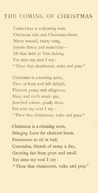 Lady Lindsay Christmas Posy of Carols 1902 Poster Print