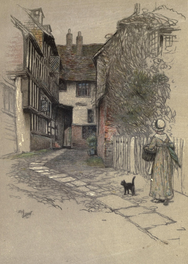Old Inns 1921 Lygon Arms Broadway Poster Print by Cecil Aldin