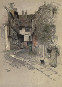 Old Inns 1921 Lygon Arms Broadway Poster Print by Cecil Aldin