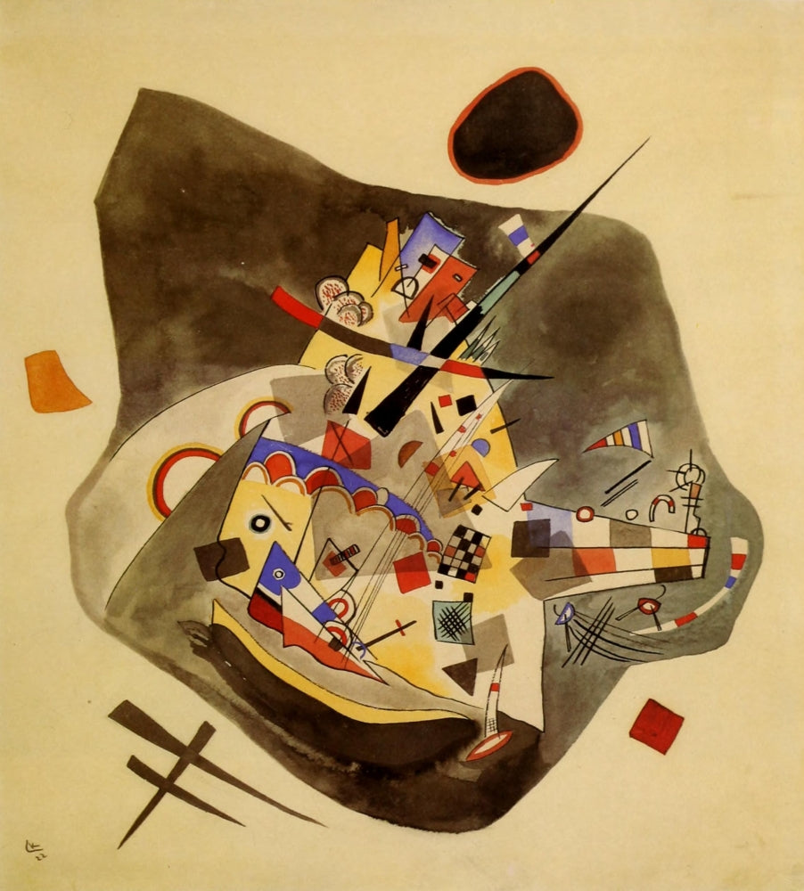 Grey Spot fine art print by Wassily Kandinsky showcasing modern abstract art.