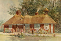 Dairy Cottage on Canwell Estate Poster Print by C.M.C. Armstrong, showcasing rural charm and tranquility.