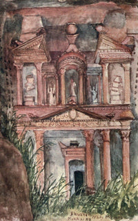 Sinai & Petra 1907 Khusneh Poster Print by Frances M. Hornby