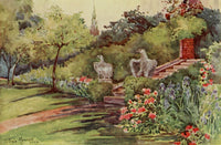 London Parks & Gardens 1907 Waterlow Park Poster Print featuring lush greenery