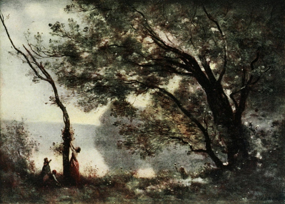 Souvenir d'Italie Poster Print by Jean-Baptiste Camille Corot, showcasing tranquil Italian landscapes.