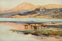 Angling & Art in Scotland 1908 Head of Loch Quoich Poster Print