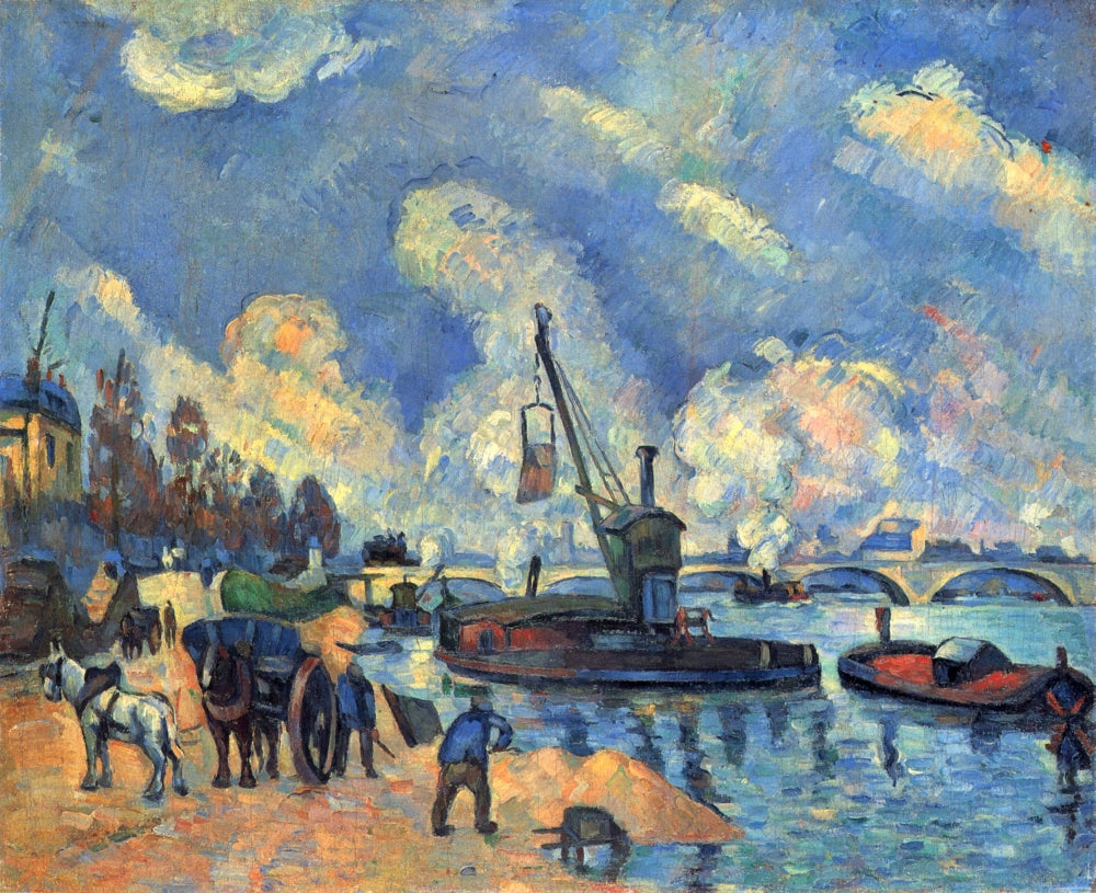 The Seine at Bercy 1878 Poster Print by Paul Cézanne