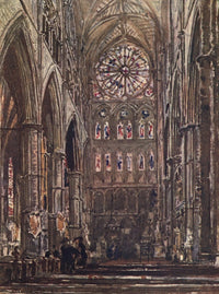 Westminster Abbey 1904 North Transept Poster Print by John Fulleylove