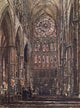 Westminster Abbey 1904 North Transept Poster Print by John Fulleylove