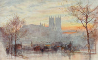 Scenery of London 1905 Westminster Abbey Poster Print
