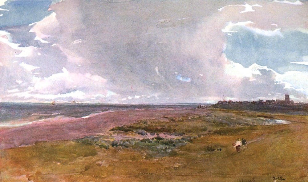 Royal Institute 1906 Southwold Beach Poster Print by Thomas Collier