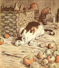 Randolph Caldecott's Picture Book Cat Poster Print from the 1890s