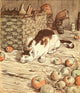 Randolph Caldecott's Picture Book Cat Poster Print from the 1890s