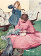 The Cat 1905 - The Milk Ran Down the Creases of Her Dress Poster Print by Adolphe Birkenruth