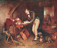 Sir Walter Scott finding the manuscript of 'Waverley' Poster Print by Charles M. Hardie, 18 x 24