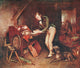 Sir Walter Scott finding the manuscript of 'Waverley' Poster Print by Charles M. Hardie, 18 x 24