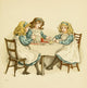 An April Baby's Book of Tunes 1900 The Tea Party Poster Print by Kate Greenaway.