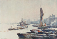 Pictures of London 1919 Rotherhithe Poster Print by Cecil King