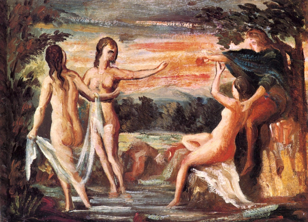Judgement of Paris Poster Print by Paul Cézanne, high-quality art print.