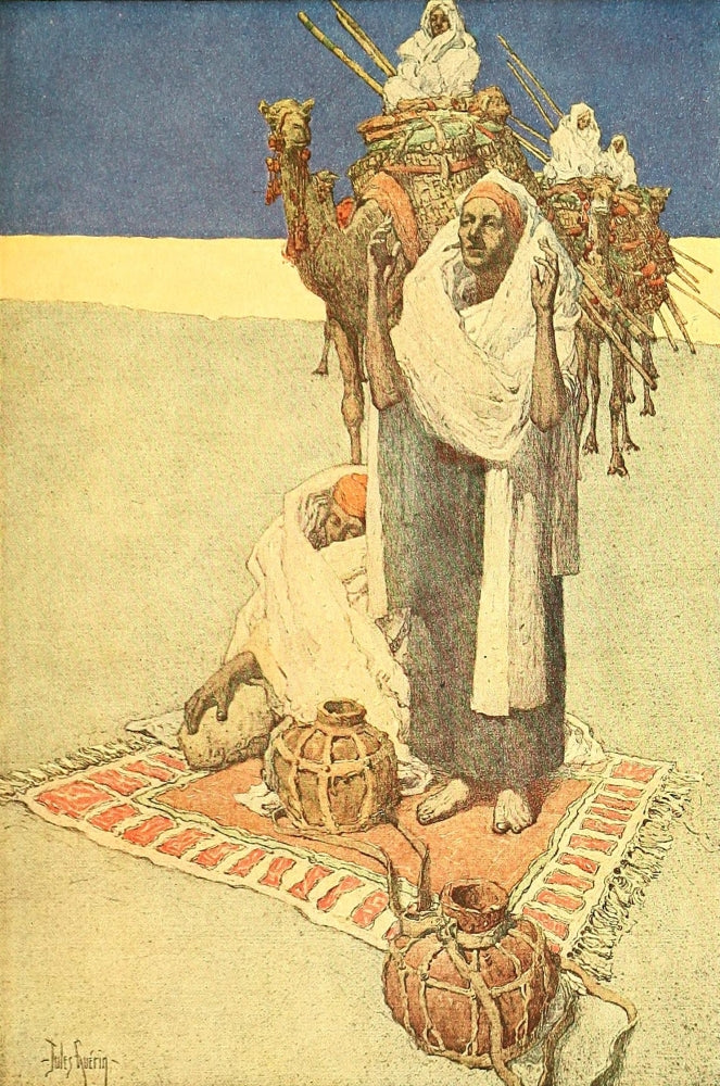 Egypt and its Monuments 1908 Art Print by Jules Guerin showcasing ancient architecture.
