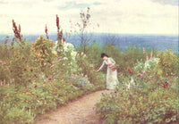 Happy England 1904 Aldworth in October Poster Print by Helen Allingham showcasing autumn landscape.