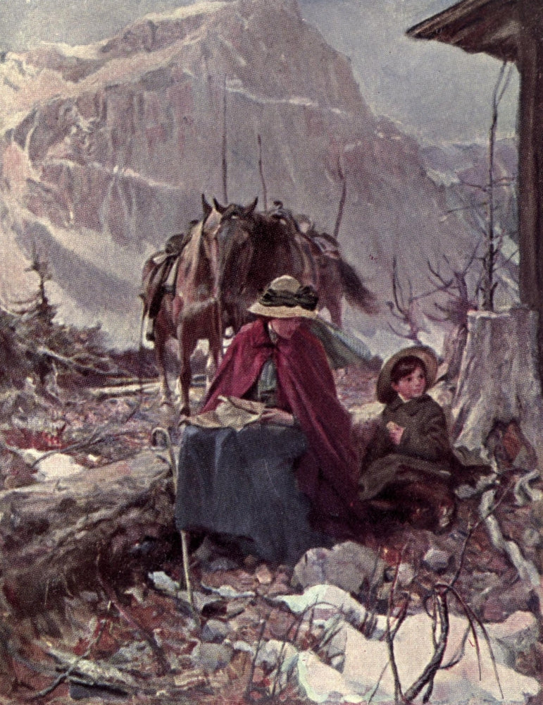 Fair Dominion 1911 The Halt, Laggan Poster Print by Cyrus Cuneo