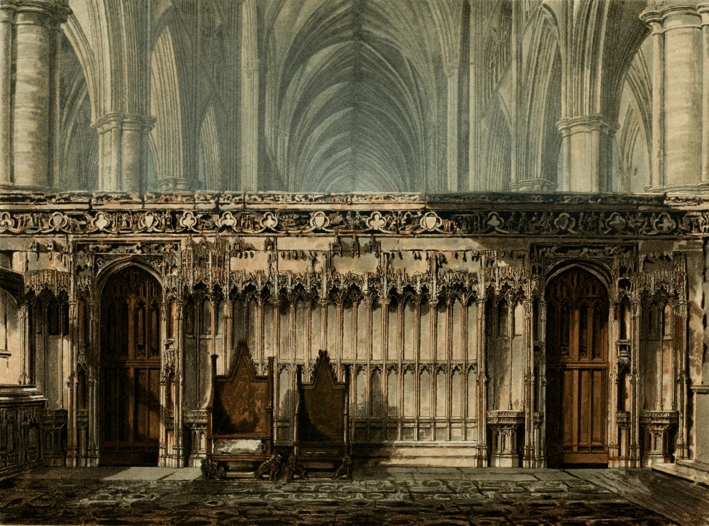Abbey Church of St. Peter's Westminster Screen of Edward Confessor Poster Print