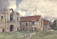 Norfolk & Suffolk 1921 Castleacre Priory Poster Print by Alfred Heaton Cooper