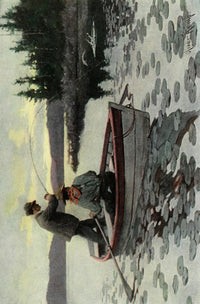 Scribner's Magazine Lake Fishing Poster Print by Oliver Kemp