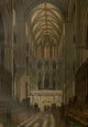 Leighton Bros Old England c.1860 Westminster Abbey Choir Poster Print